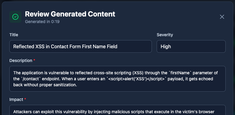 AI-Powered Reporting
